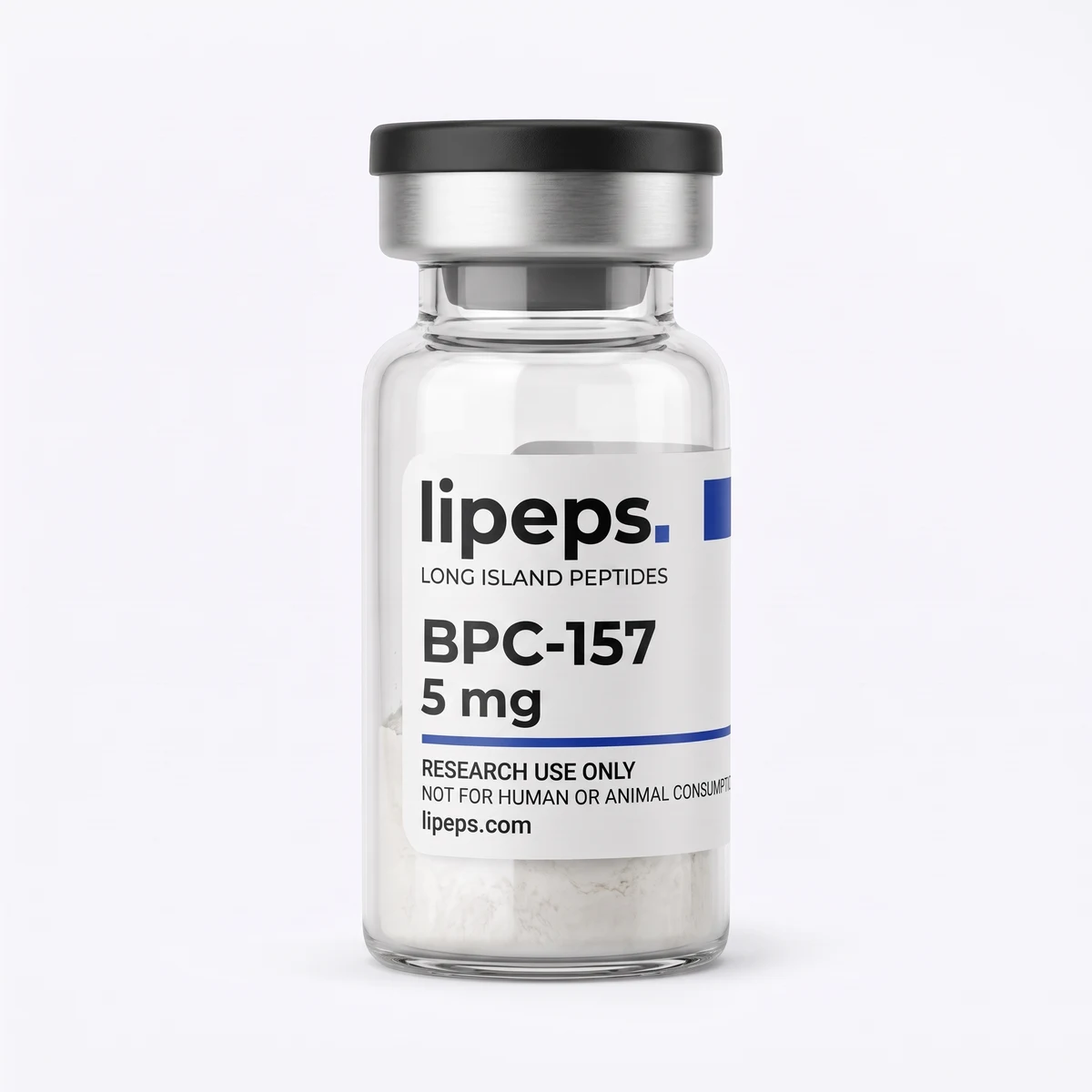 Illustrative LiPeps BPC-157 5 mg packaging