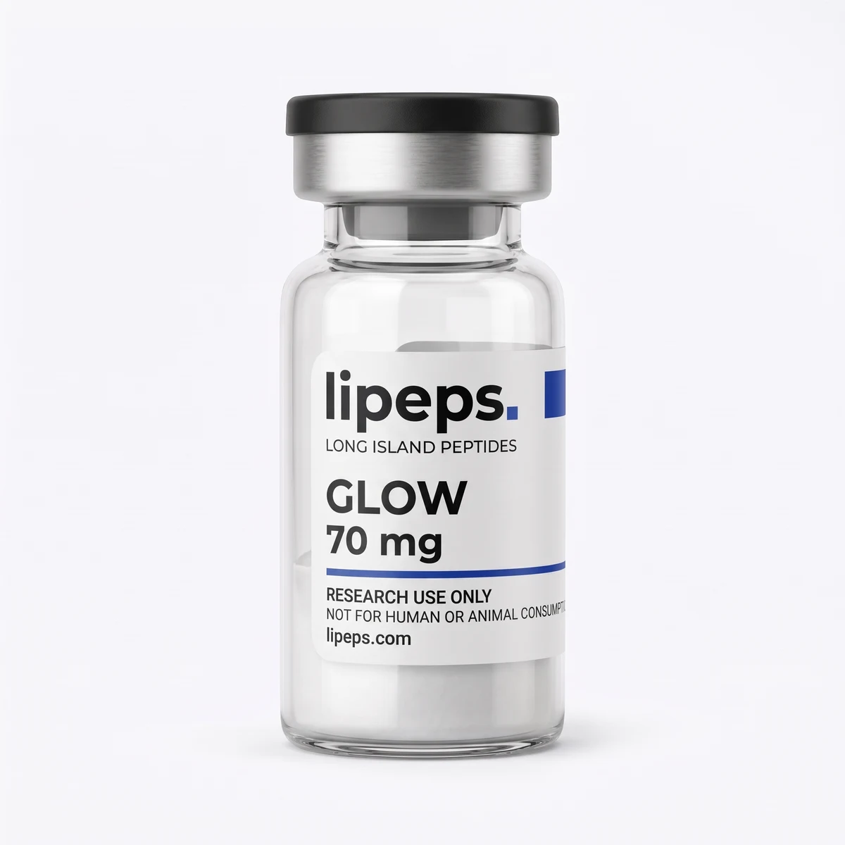 Illustrative LiPeps GLOW 70 mg packaging