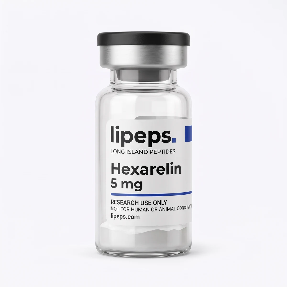 Illustrative LiPeps Hexarelin 5 mg packaging