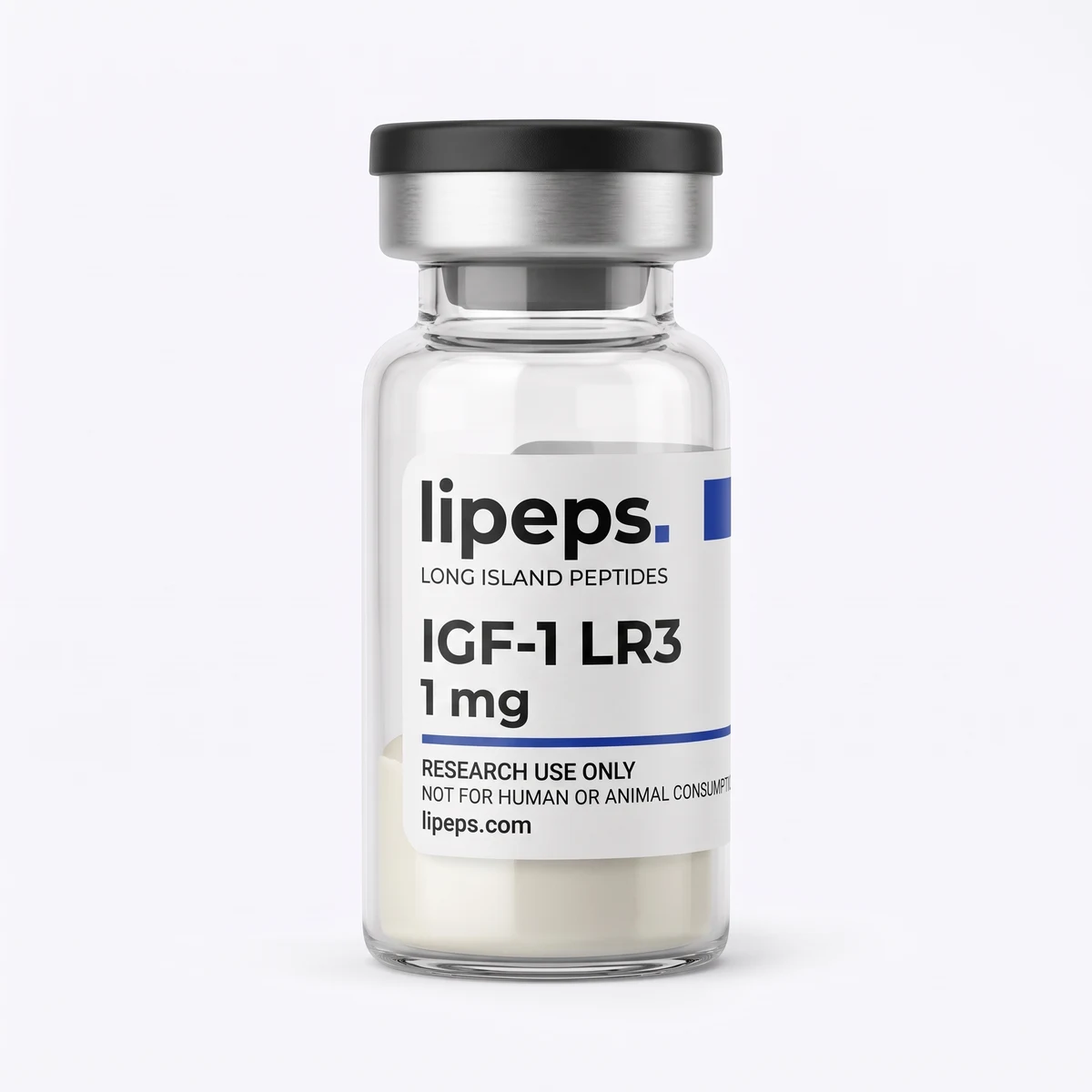 Illustrative LiPeps IGF-1 LR3 1 mg packaging