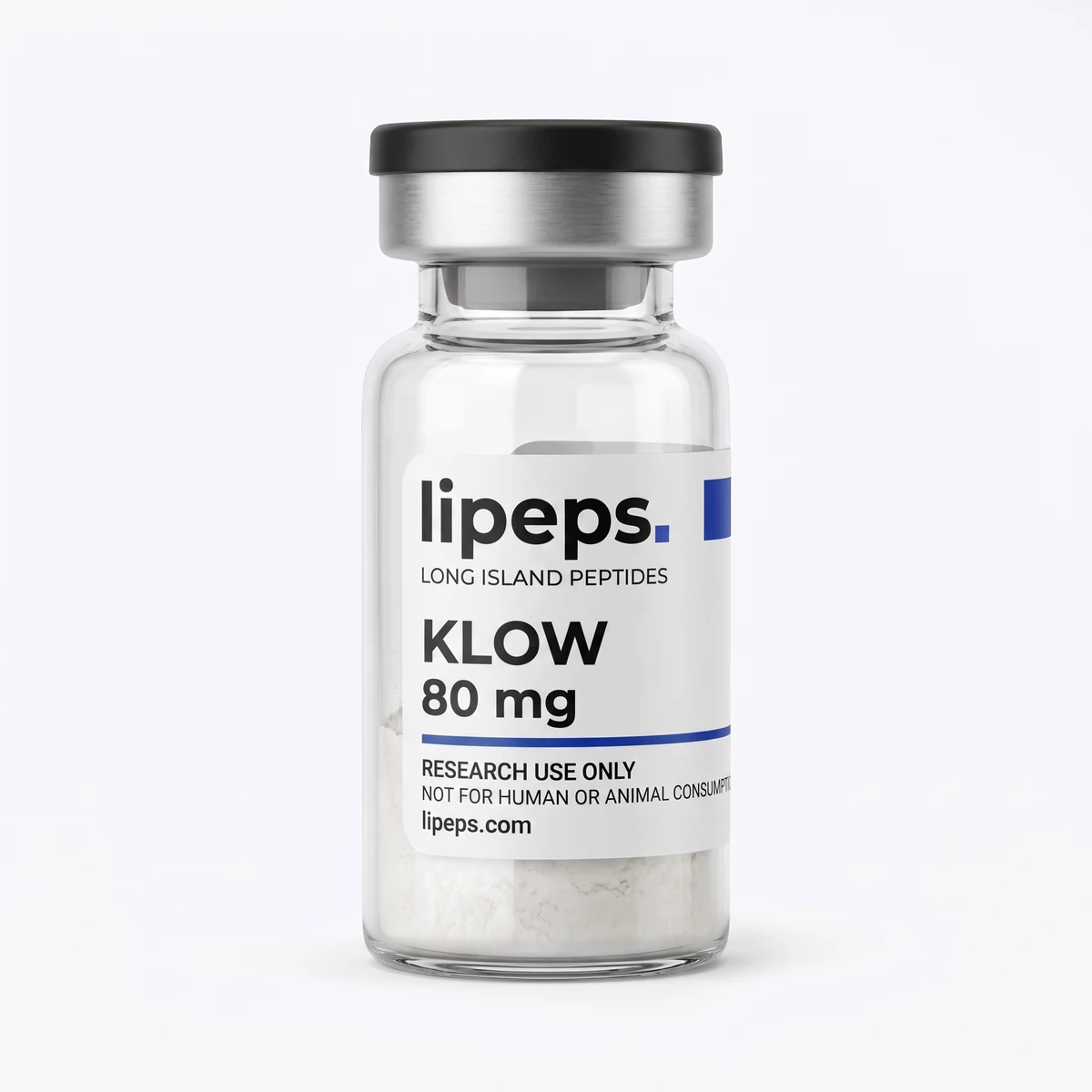 Illustrative LiPeps KLOW 80 mg packaging