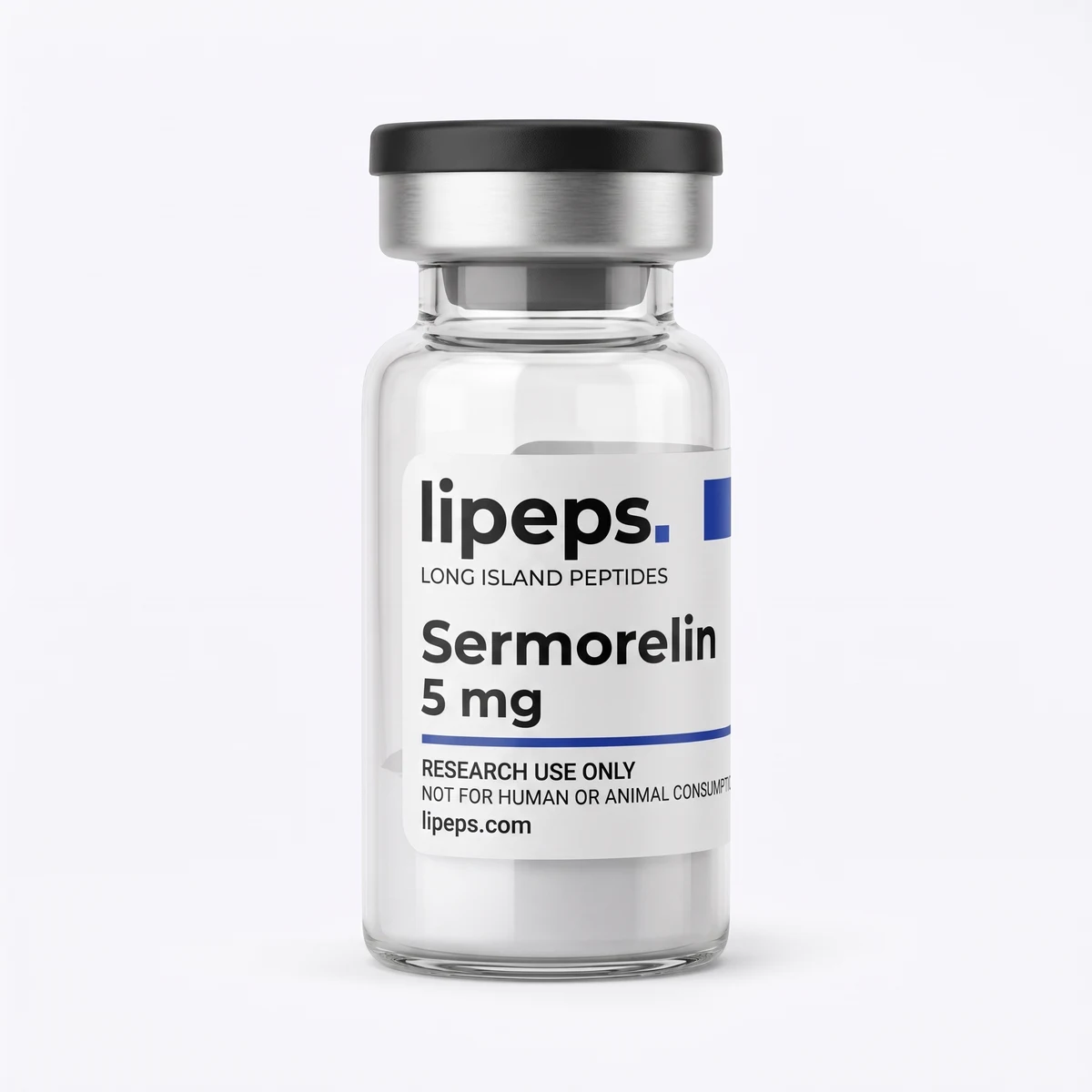 Illustrative LiPeps Sermorelin 5 mg packaging